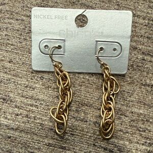 Chico's Gold-Tone Twisted Earrings